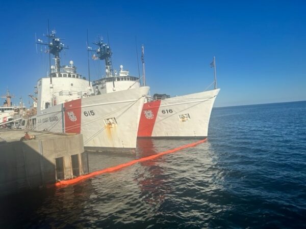 Photo: Two cutters moored side by side.