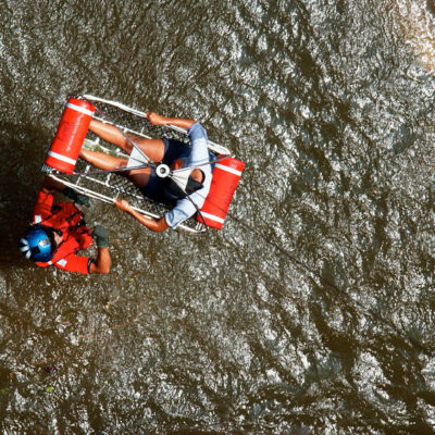 Photo: Air rescue of a pregnant woman.