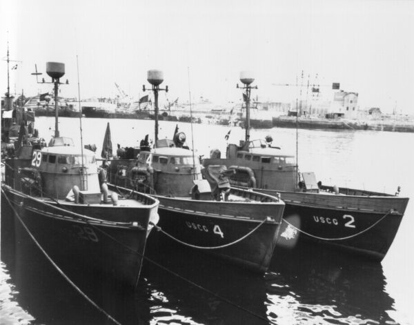 Photo: Three 83-foot Coast Guard rescue cutters.