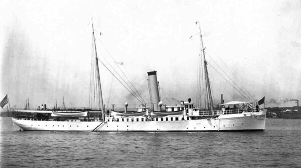 Photo: Starboard view of Revenue Cutter Apache.