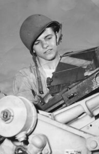 Photo: Frank DeVita at a gun mount