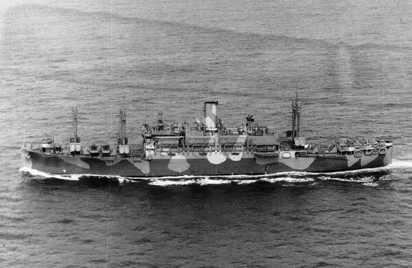 Photo: USS Joseph T. Dickman with camouflage paint