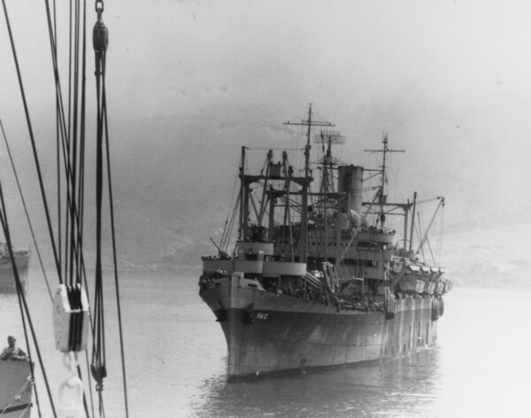 Photo: Naval Attack Transport, USS Leonard Wood.