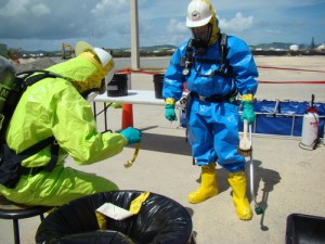Photo: Strike Team members in Level B response gear.