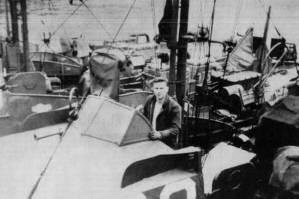 Photo: Jack Hamlin at the helm of CG-23