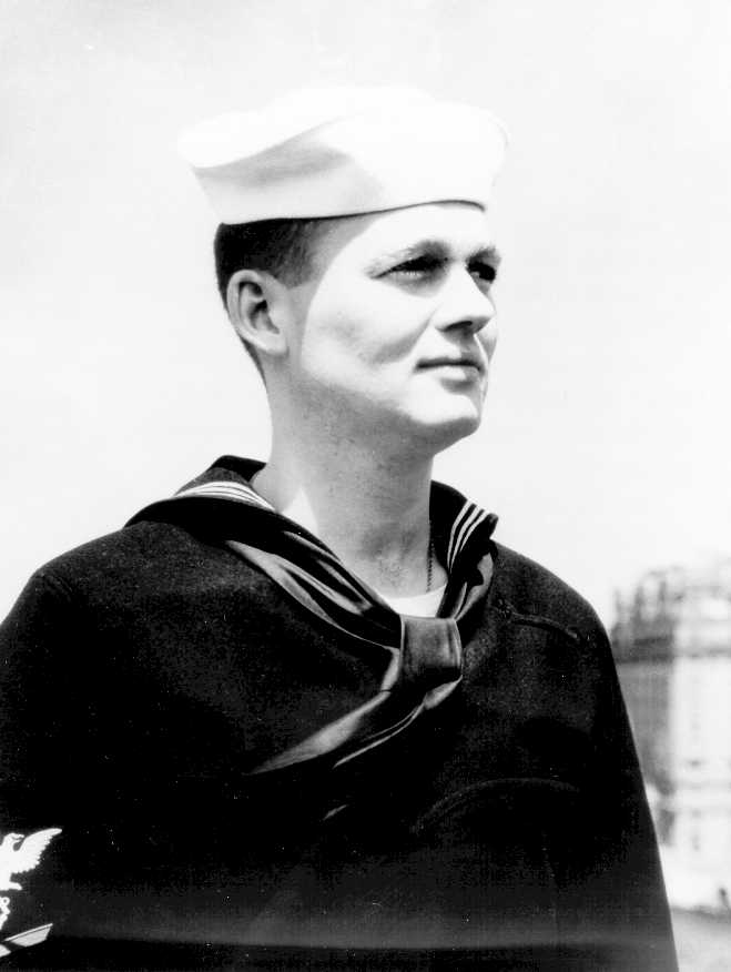 Photo: John Cullen in dress blues.