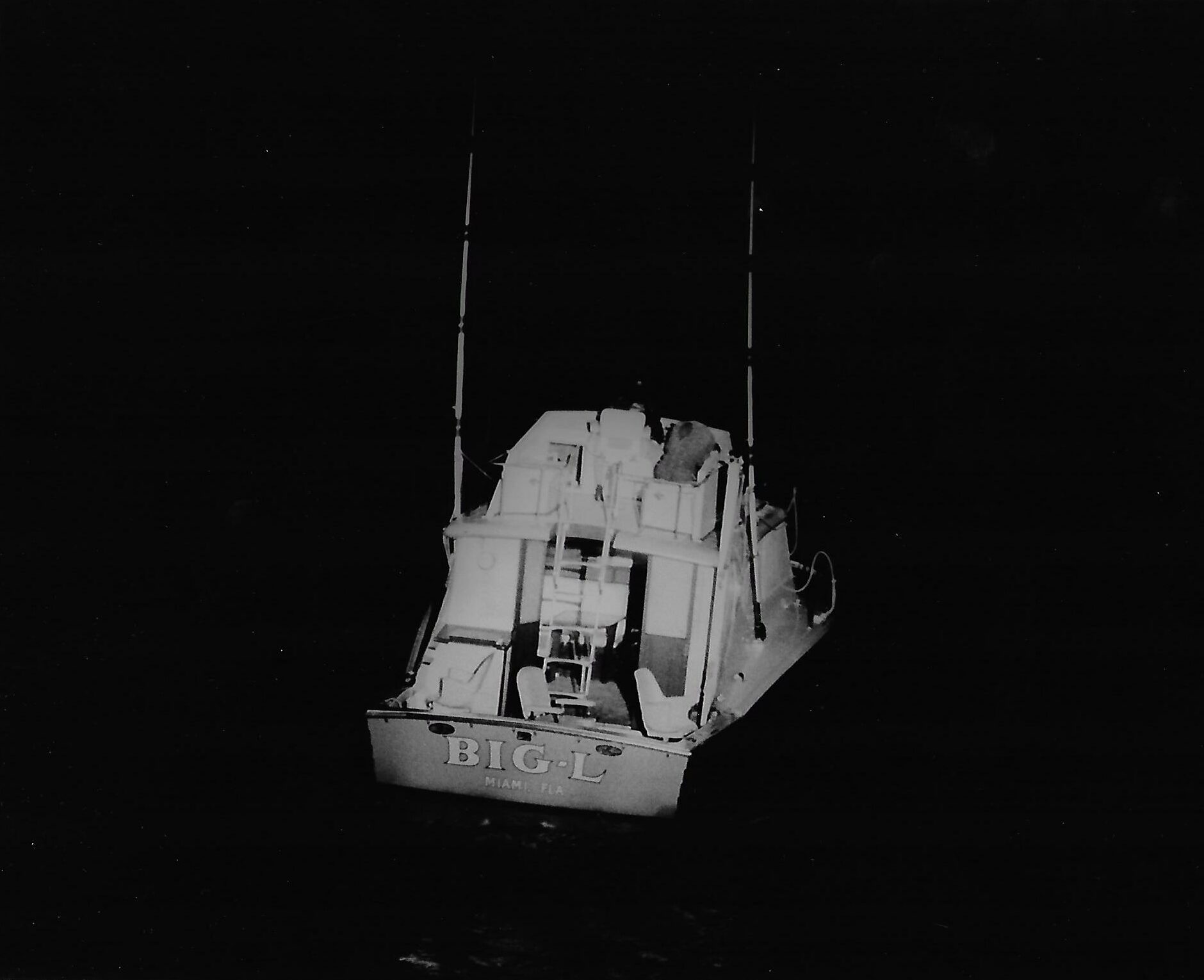 Photo of the pot smuggler Big L just before seizure by the Dauntless