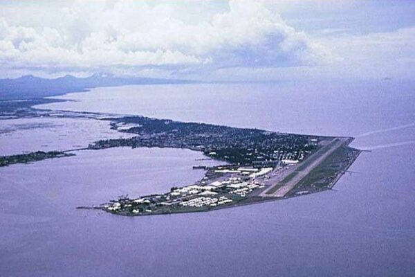 Photo: Aerial view of Sangley Point Naval Air Station.