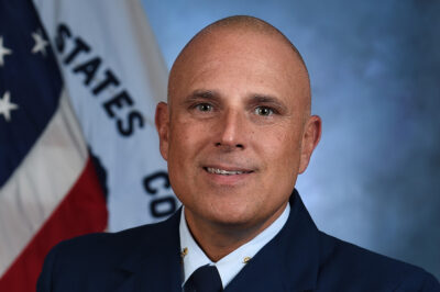 Color photography of Chief Petty Office O. Schlicht of the National Coast Guard Museum