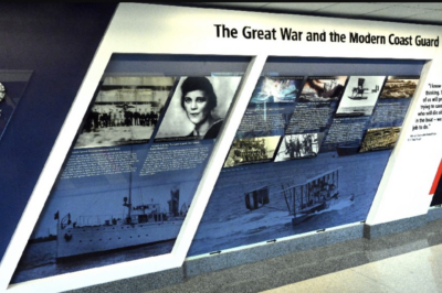 Photo: An informational display covering the 